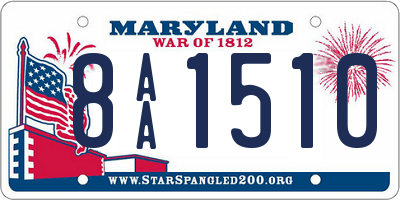 MD license plate 8AA1510