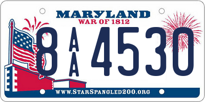 MD license plate 8AA4530