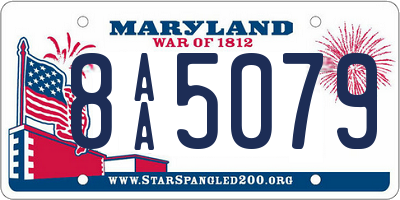 MD license plate 8AA5079