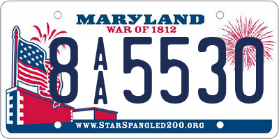 MD license plate 8AA5530