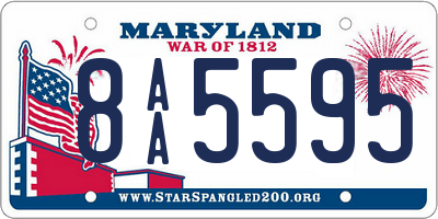 MD license plate 8AA5595