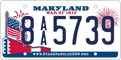 MD license plate 8AA5739
