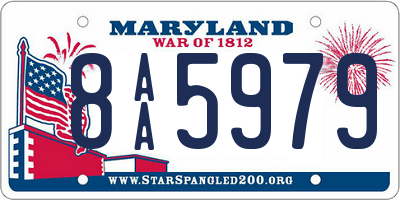 MD license plate 8AA5979