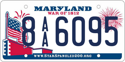 MD license plate 8AA6095