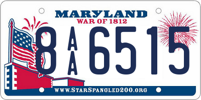 MD license plate 8AA6515