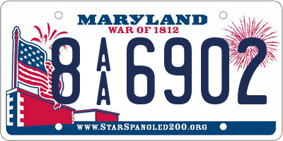 MD license plate 8AA6902