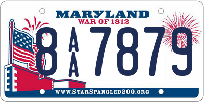 MD license plate 8AA7879