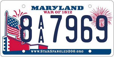 MD license plate 8AA7969