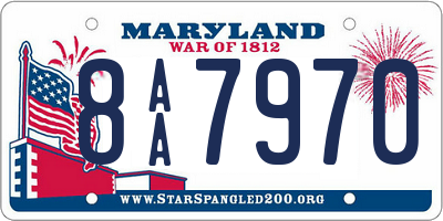 MD license plate 8AA7970
