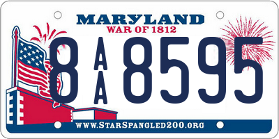 MD license plate 8AA8595