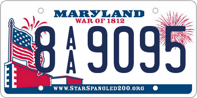 MD license plate 8AA9095