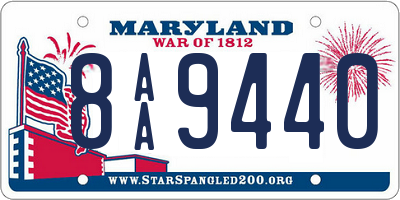 MD license plate 8AA9440