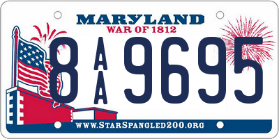 MD license plate 8AA9695