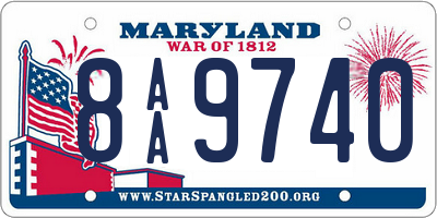 MD license plate 8AA9740