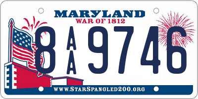 MD license plate 8AA9746