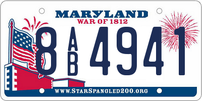 MD license plate 8AB4941