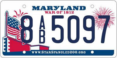 MD license plate 8AB5097