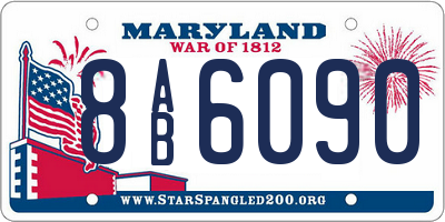 MD license plate 8AB6090