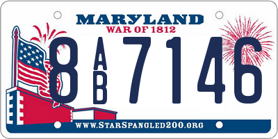 MD license plate 8AB7146