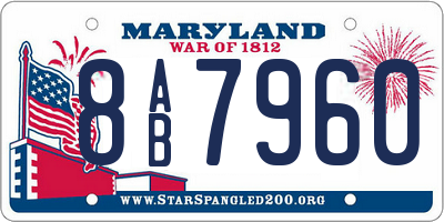 MD license plate 8AB7960