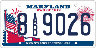MD license plate 8AB9026
