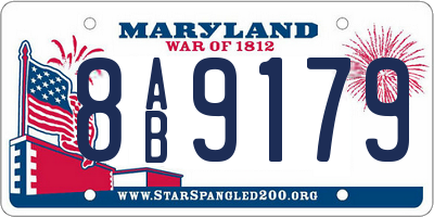 MD license plate 8AB9179