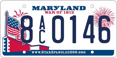 MD license plate 8AC0146