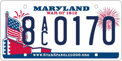 MD license plate 8AC0170