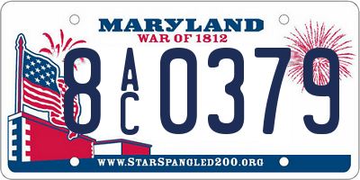 MD license plate 8AC0379
