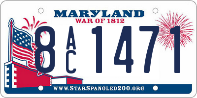 MD license plate 8AC1471