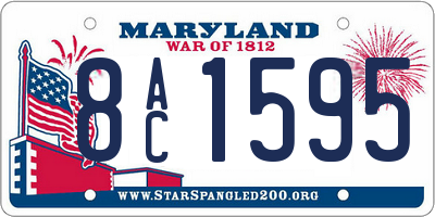 MD license plate 8AC1595