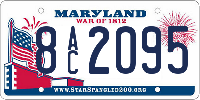 MD license plate 8AC2095