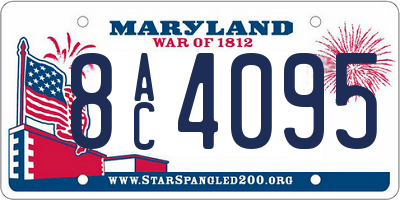MD license plate 8AC4095