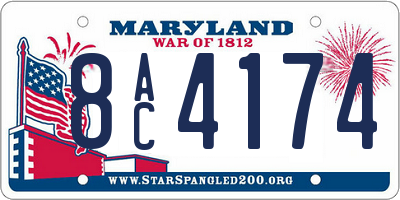 MD license plate 8AC4174