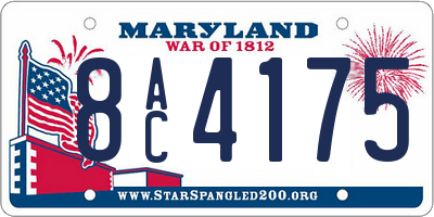 MD license plate 8AC4175