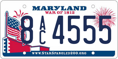 MD license plate 8AC4555
