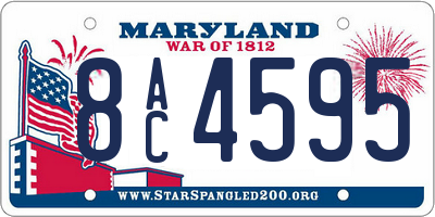 MD license plate 8AC4595
