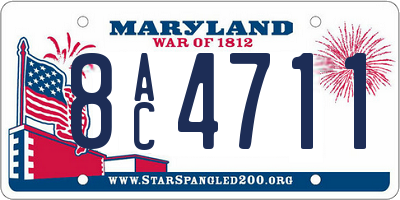MD license plate 8AC4711