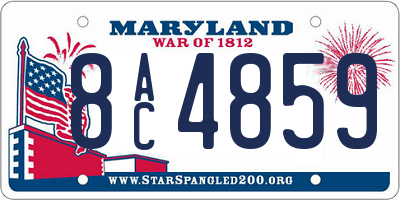 MD license plate 8AC4859