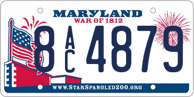 MD license plate 8AC4879