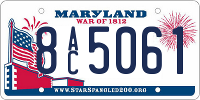 MD license plate 8AC5061