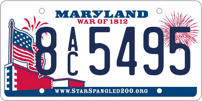 MD license plate 8AC5495