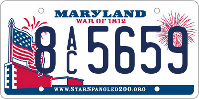 MD license plate 8AC5659