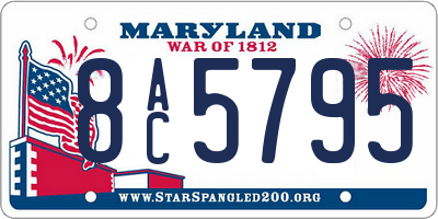 MD license plate 8AC5795
