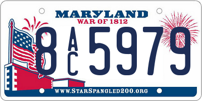 MD license plate 8AC5979