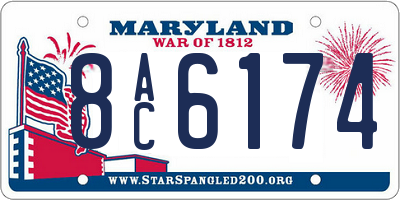 MD license plate 8AC6174