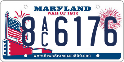 MD license plate 8AC6176