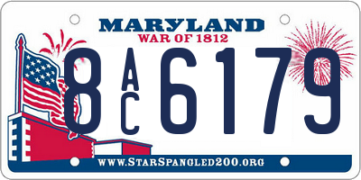 MD license plate 8AC6179