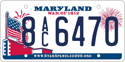 MD license plate 8AC6470
