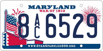 MD license plate 8AC6529